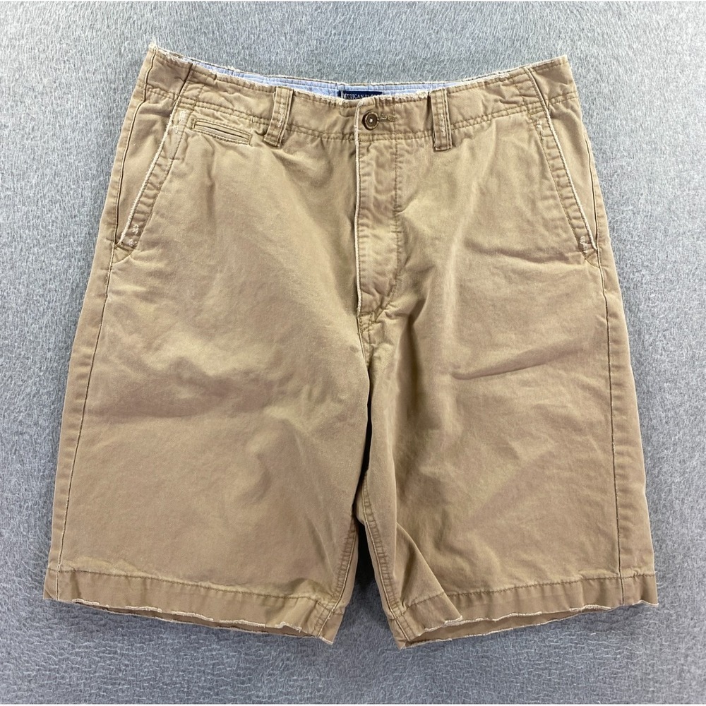 American Eagle Cargo Short 34 Beige Tan Khaki Utility Outdoor Skater Y2K Grunge